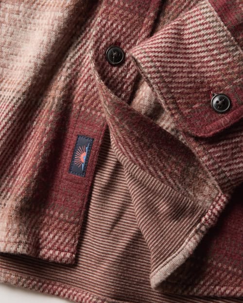 laydown detail image of Legend Sweater Flannel Shirt