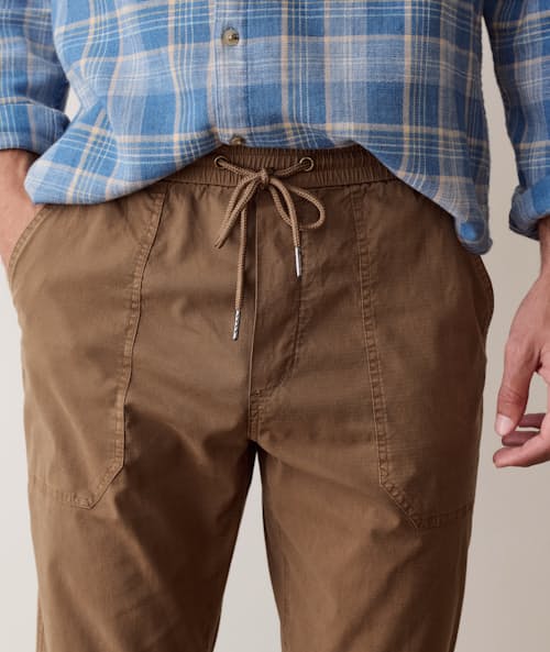 on model image of Saturday Ripstop Utility Pant