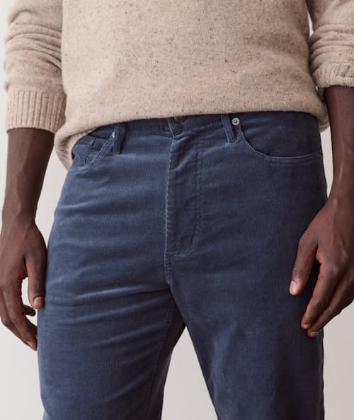 on model image of Flex Terry Slim Straight Pant