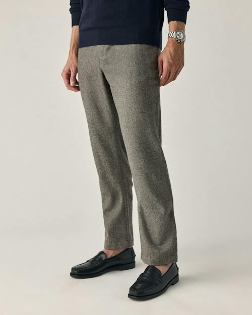 on model image of Wool Trouser