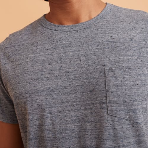 laydown image of Saddle Hem Pocket Tee