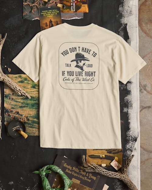 lifestyle image of Live by the Code T-Shirt