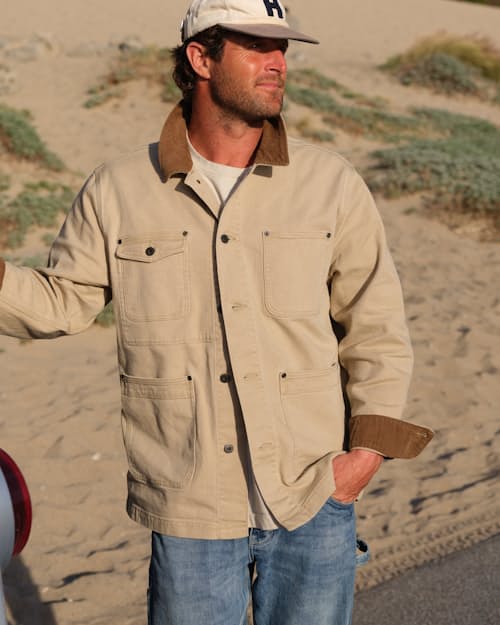 lifestyle image of Mason Canvas Barn Jacket