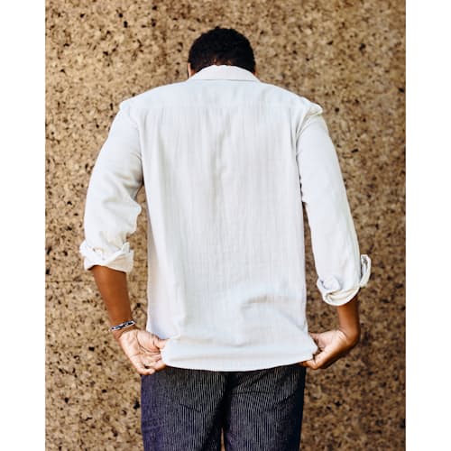 lifestyle image of Double Gauze Utility Shirt