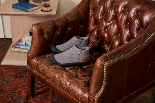 lifestyle image of Wool Outdoor Slipper Boot