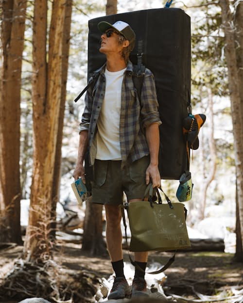 lifestyle image of Double Gauze Utility Shirt