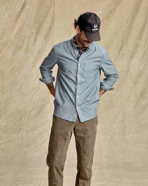 on model image of Classic Selvedge Architect Shirt