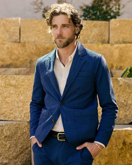 lifestyle image of Seersucker Blazer