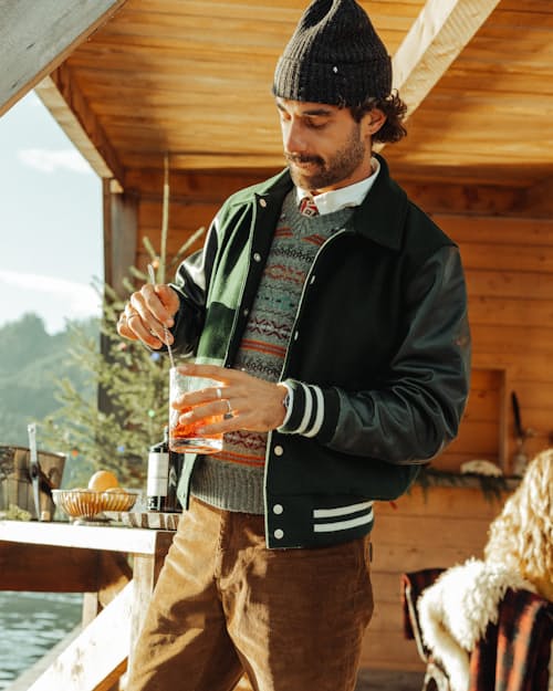 lifestyle image of Fair Isle Jacquard Sweater Vest