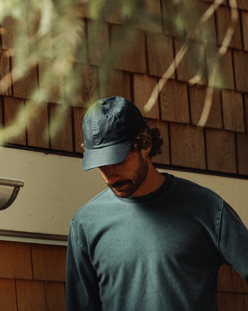 lifestyle image of Waxed Canvas 6-Panel Hat