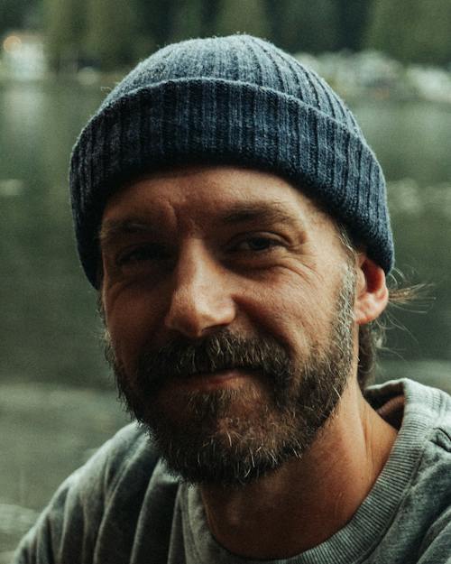 lifestyle image of Japanese Rib Knit Beanie