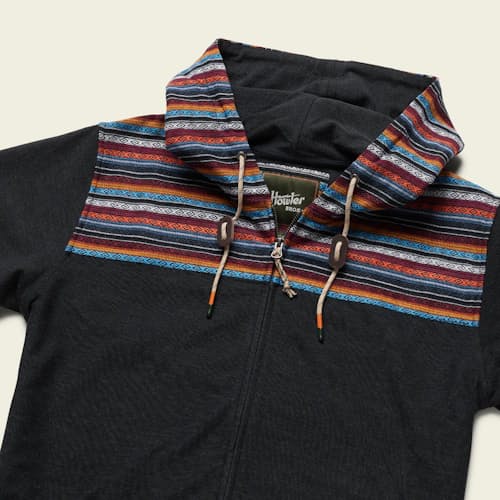 laydown image of Shaman Zip Hoodie