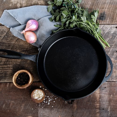 laydown image of 10" Cast Iron Skillet
