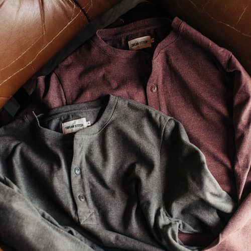 laydown image of The Heavy Bag Henley