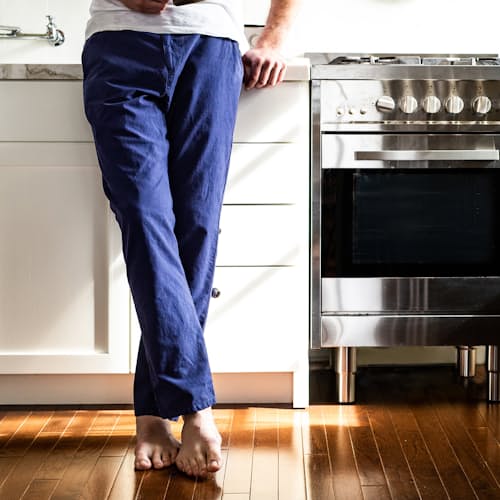 laydown image of Slub Chinos