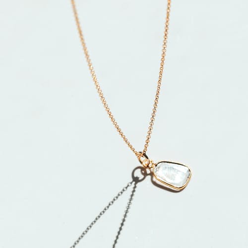 lifestyle image of Women's Diamond Slice Necklace