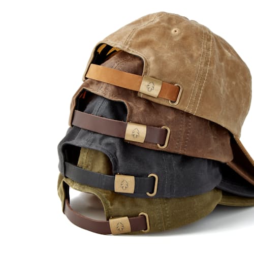 laydown detail image of Waxed Canvas 6-Panel Hat