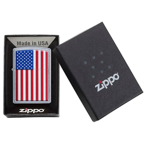 laydown image of Patriotic Windproof Lighter
