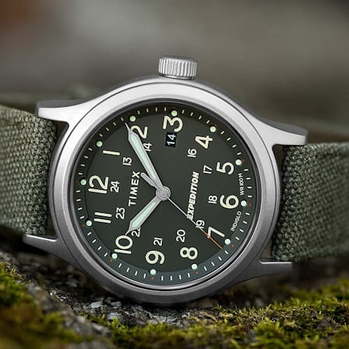 laydown image of Expedition Sierra 41mm Watch w/ Fabric Strap