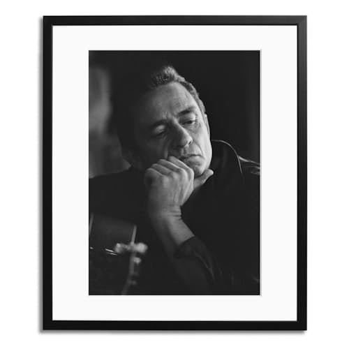 laydown image of Johnny Cash Framed Print