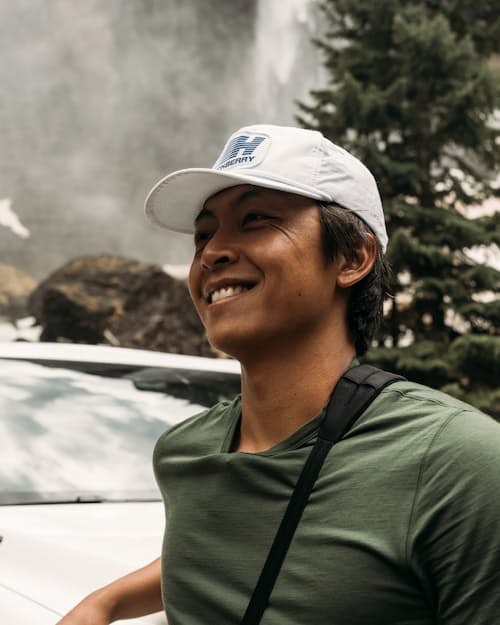 lifestyle image of Fast Lane Logo Rope Hat