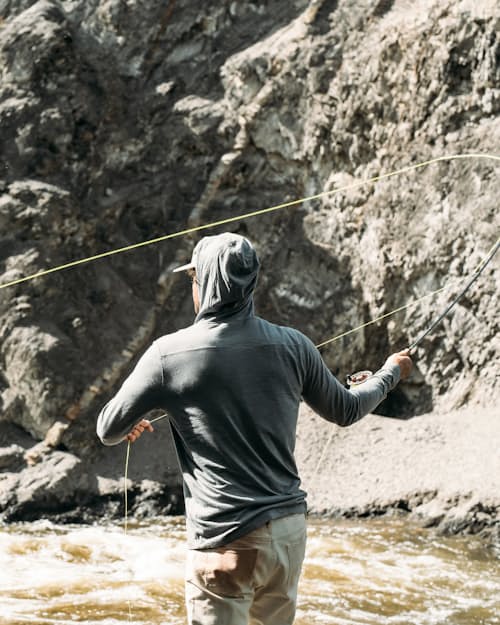 lifestyle image of 72-Hour Merino UPF Hoodie