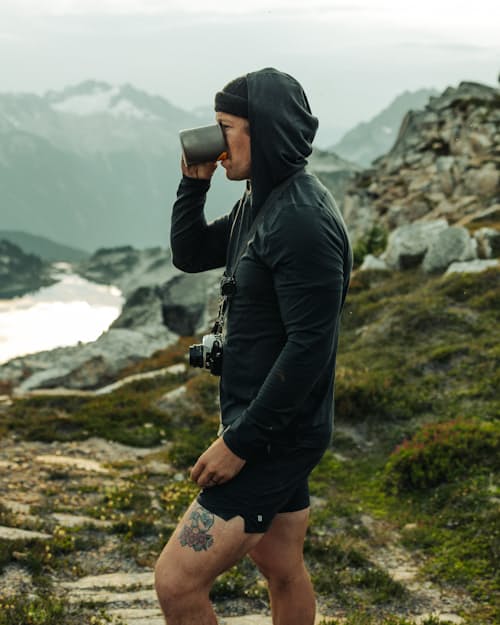 lifestyle image of 72-Hour Merino UPF Hoodie