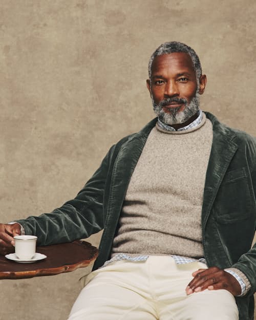 lifestyle image of Yak Alpaca Rollneck Sweater