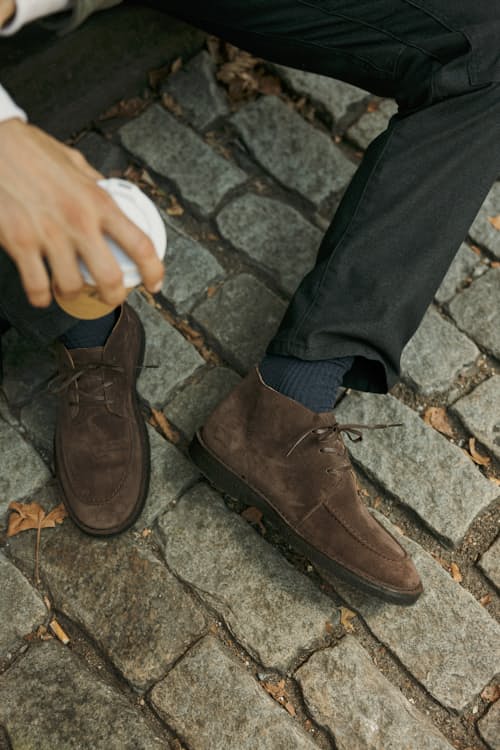 lifestyle image of Moc Toe Chukka Boot