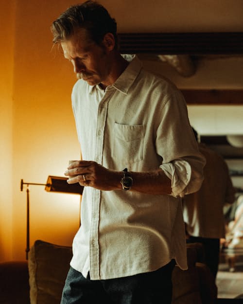 lifestyle image of Flannel Architect Shirt