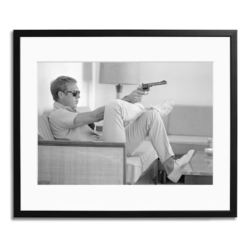 laydown image of Steve McQueen Framed Print #1