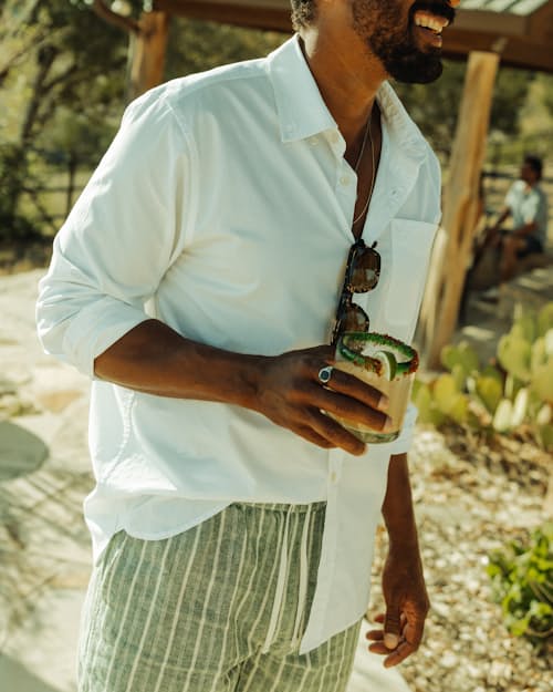 lifestyle image of Poplin Draftsman Shirt