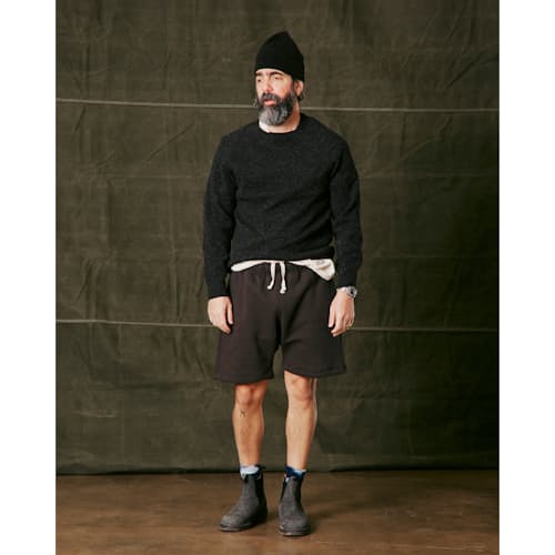 on model image of Vintage Wash Sweatshort - 7"
