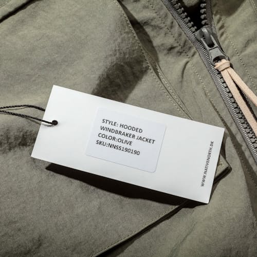laydown image of Hooded Windbreaker Jacket