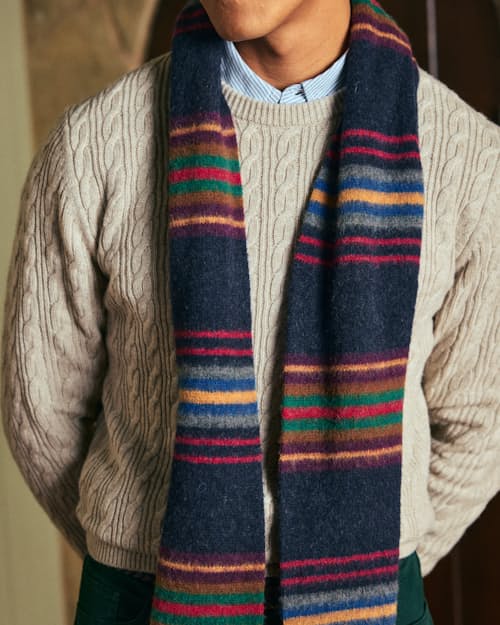 lifestyle image of EasyCash Merino Cable Knit Sweater