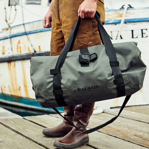 laydown image of Medium Submersible Dry Duffel Bag
