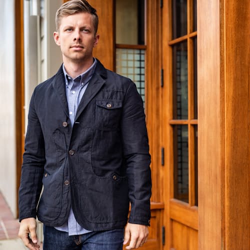 laydown image of Linen Blazer