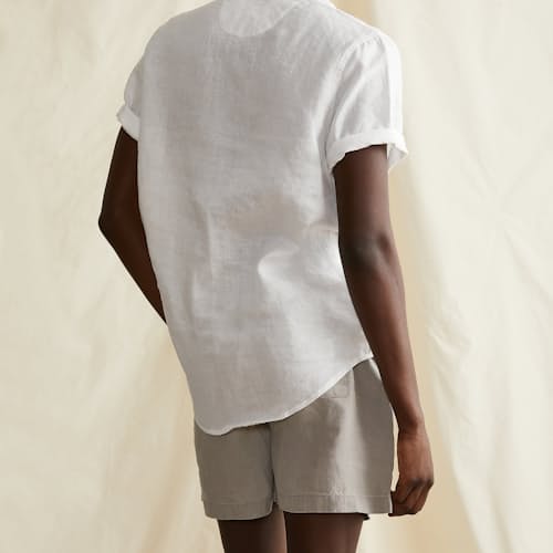 laydown image of Linen Home Short - 5"