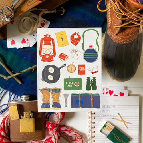 laydown image of Adventure Gear Cards - Box of 6