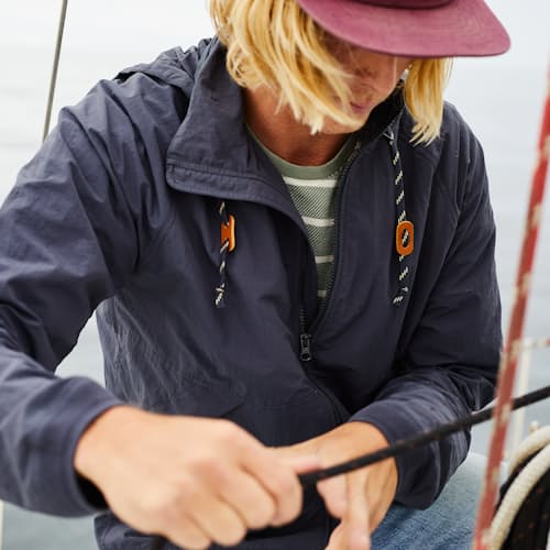 laydown image of The Windward Full Zip