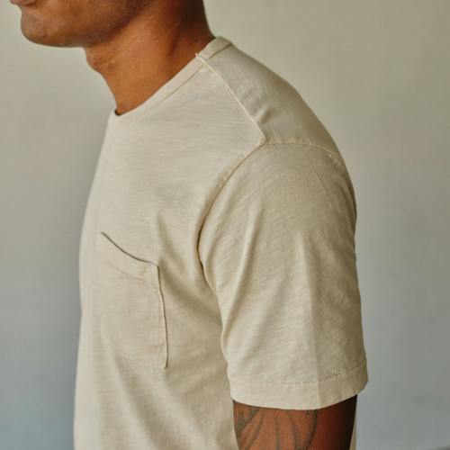 laydown image of Slub Pocket T-Shirt