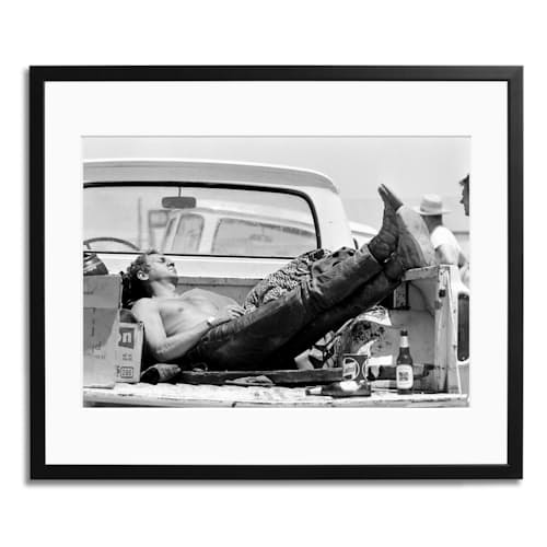 laydown image of Steve McQueen Framed Print