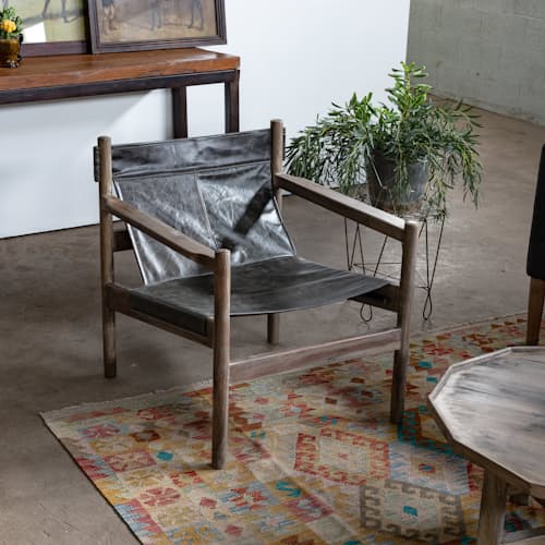 laydown image of Nolan Leather Chair