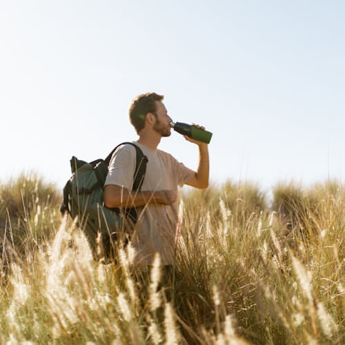 laydown image of Larq Movement Terra Edition - Self Sanitizing Water Bottle