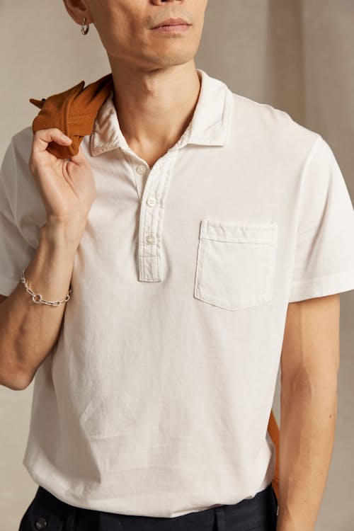 on model image of Pensacola Polo