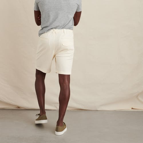 laydown image of Pull on Button Fly Short - 8"
