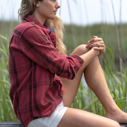 laydown image of Women's Blanket Shirt