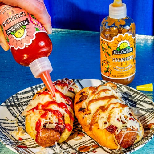 laydown image of Organic Hot Sauce Set