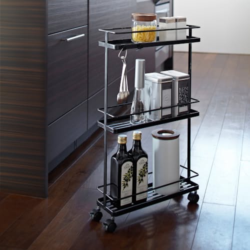 lifestyle image of Tower Rolling Kitchen Storage Cart
