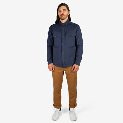 laydown image of Insulated Shirt Jacket